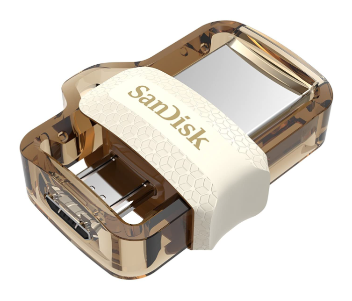 SanDisk SDDD3-032G-G46GW 32GB Ultra Dual Drive USB 3.0 Flash Drive - Gold Edition - Zoom Image 2