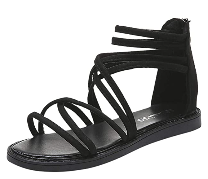 EU 36 Sized Club Factory Sandal for Women - Black - Zoom Image 2