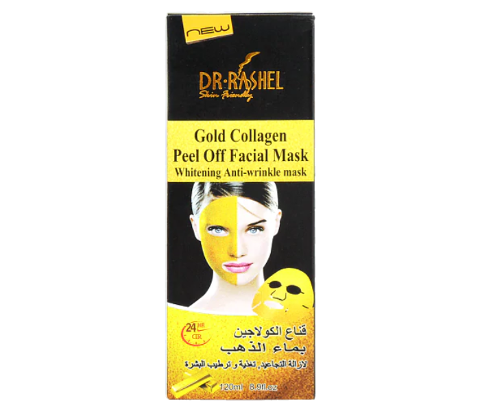 Dr Rashel DRL-938 120ml Gold Collagen Peel Off Anti-Wrinkle Mask Deep Clean Acne Gold Face Mask - Zoom Image 1