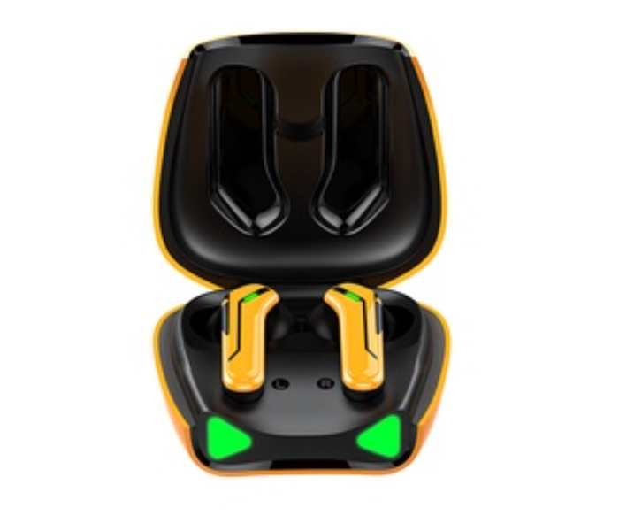 T33 Gaming Wireless Headphone Low Latency Gaming Earbuds Black and Yello - Zoom Image 5