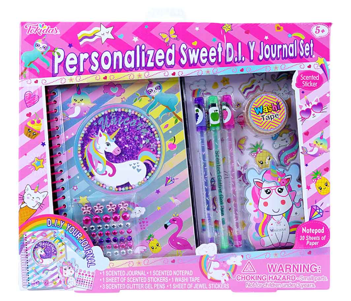 Tokidas T414UN Personalized Sweet D.I.Y Journal Set for Girls - Zoom Image 1