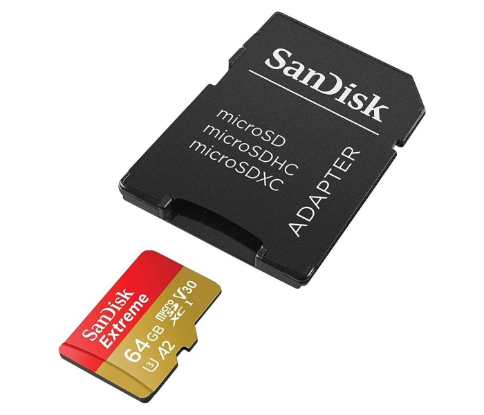 SanDisk SDSQXNE-064G-GN6MA Extreme 64GB MicroSDXC UHS-1 Card - Zoom Image 3