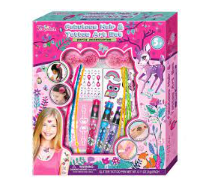 Tokidas T306DG Fabulous Hair and Tattoo Art Set-party Accessories for Girls - Zoom Image 1