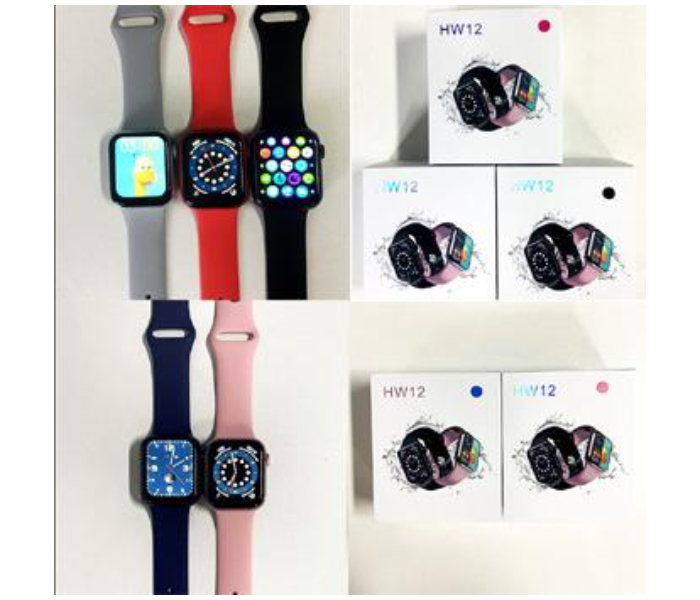 HW12 Smartwatch Custom Face Rotate Button IWO Series Smartwatch Free Size Sport Zone - Blue - Zoom Image 2