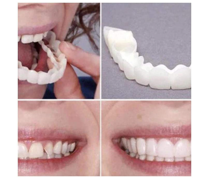 Generic Teeth Veneers Whitening Snap On Smile Teeth Cosmetic Denture Instant Perfect Smile Teeth Fake Tooth Cover Oral Hygiene Tools - White - Zoom Image 1