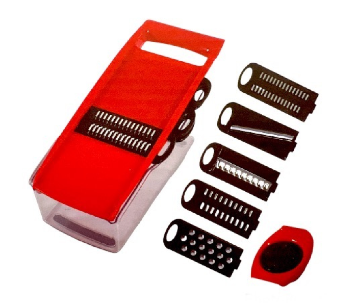 Homeway HW2095 8-in-1 Multifunctional Vegetables Slicers - Red and Black - Zoom Image 5