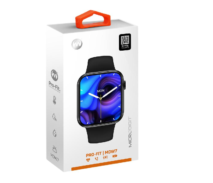 Microdigit MDW7 Pro Fit Premium Smart Watches - Black - Zoom Image 2