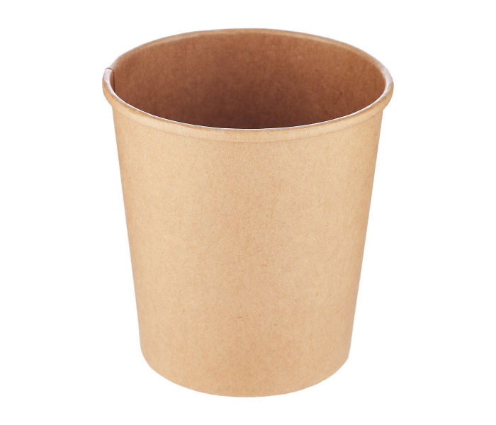 Hotpack HSMPNB16KX5 5 Pieces 16oz Kraft Soup Cup Lid - Brown - Zoom Image 4