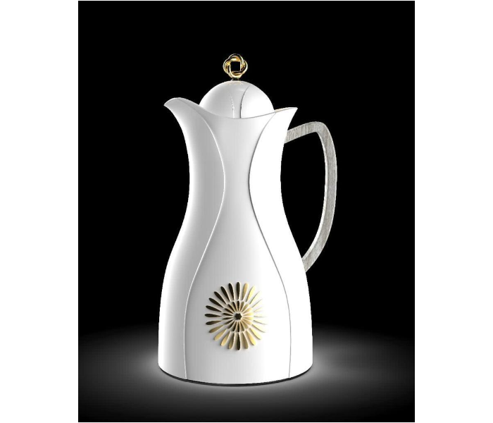 Milton Vaccum Flask Arabic Design - White - Zoom Image