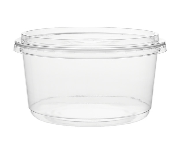 Hotpack HSMDCR12PET 10 Pieces 12oz Deli PET Container Round with Lid - Zoom Image 3