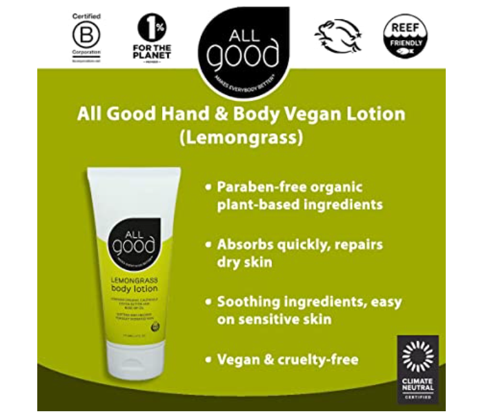 All Good 130448 6 Oz Lemon Grass Body Lotion - Zoom Image 2