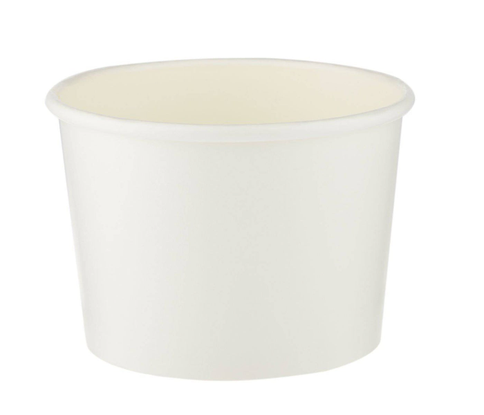 Hotpack HSMPNB12X5 5 Pieces 12oz Paper Noodle Bowl with Lid - White - Zoom Image 4