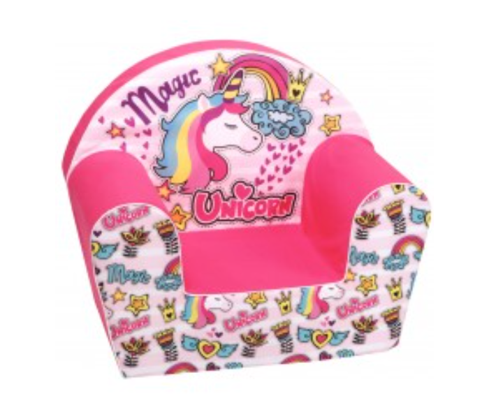 Delsit DT8-1931 Magic Unicorn Arm Chair For Kids - Pink - Zoom Image