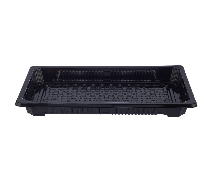 Hotpack HSMSC03B 5 Pieces Black Sushi Container Base with Lid - Zoom Image 6