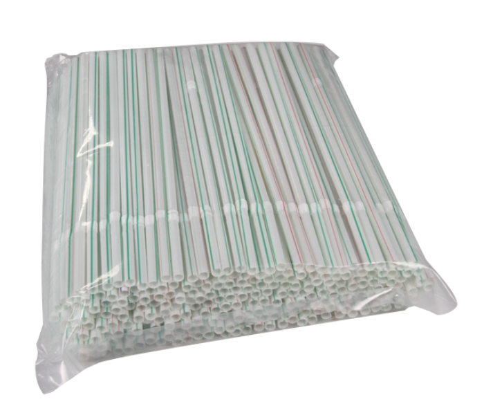 Hotpack STRAW250 250 Pieces 6mm Flexible Straw - White - Zoom Image