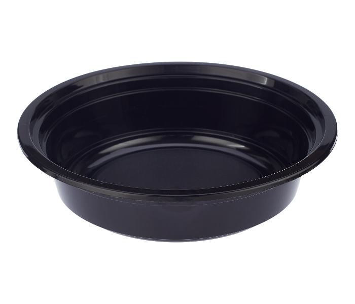 Hotpack HSMBBRO16 5 Pieces 16 oz Black Base Round Container with Lids - Zoom Image 4