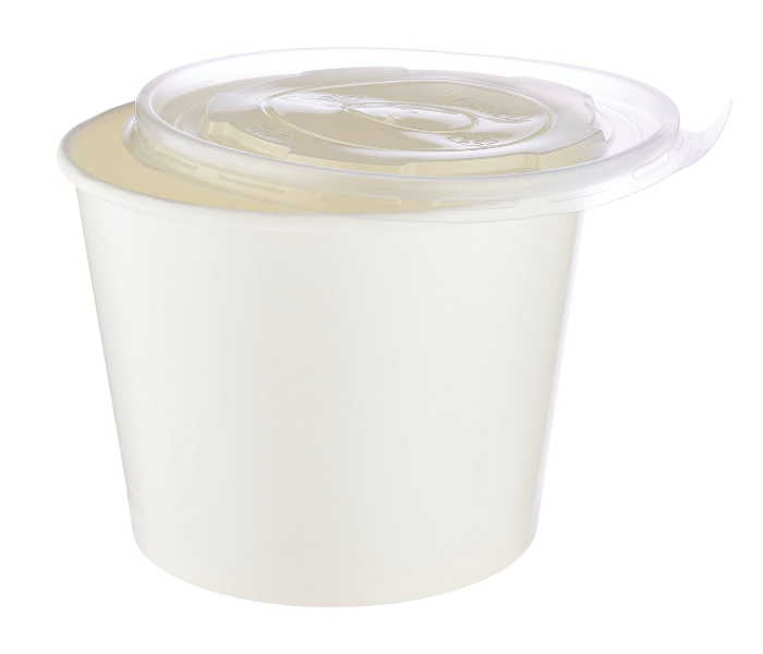 Hotpack HSMPSB400X5 5 Pieces 400ml Paper Soup Bowl - White - Zoom Image 3