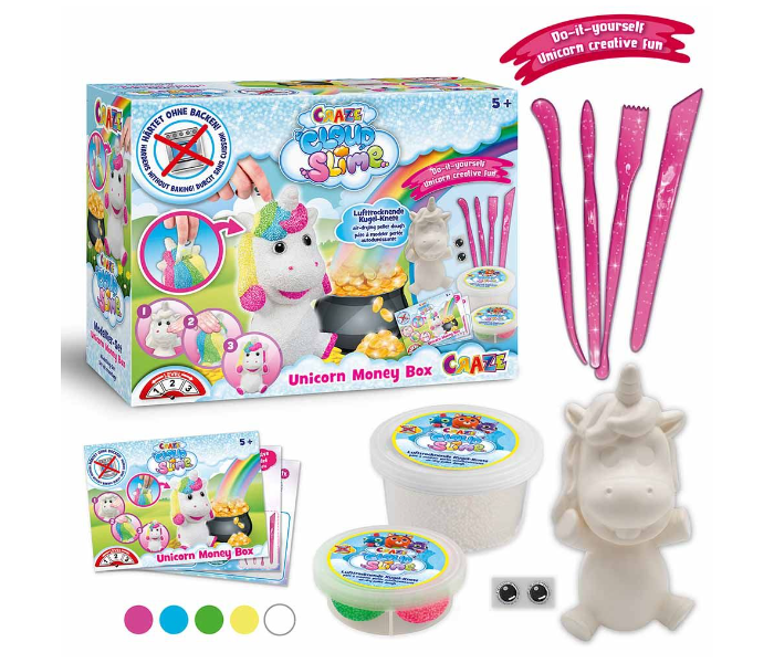 Craze 17708 Cloud Slime - Money Box Unicorn Toys Set For Kids - Zoom Image 2