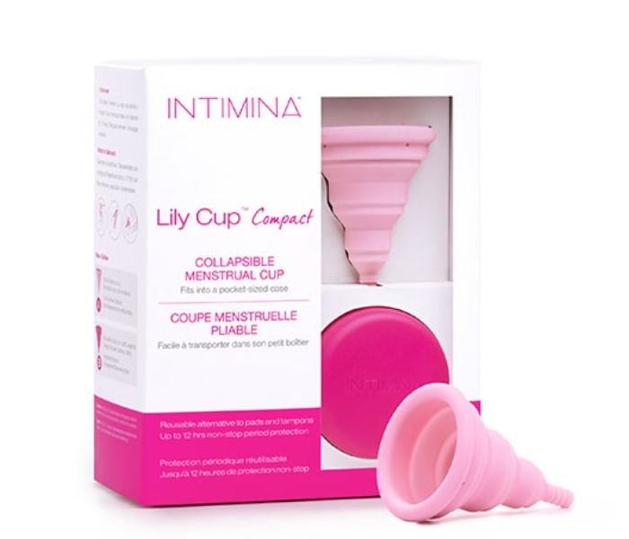 Intimina 129875 Size A Lily Cup Compact Collapsible Menstrual Cup - Rose - Zoom Image