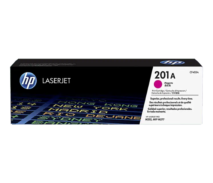 HP CF403A 201A Magenta Original LaserJet Toner Cartridge - Magenta - Zoom Image 2