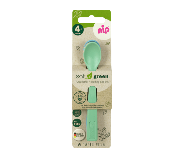 125289 Feeding Spoon Green For Babies - Zoom Image