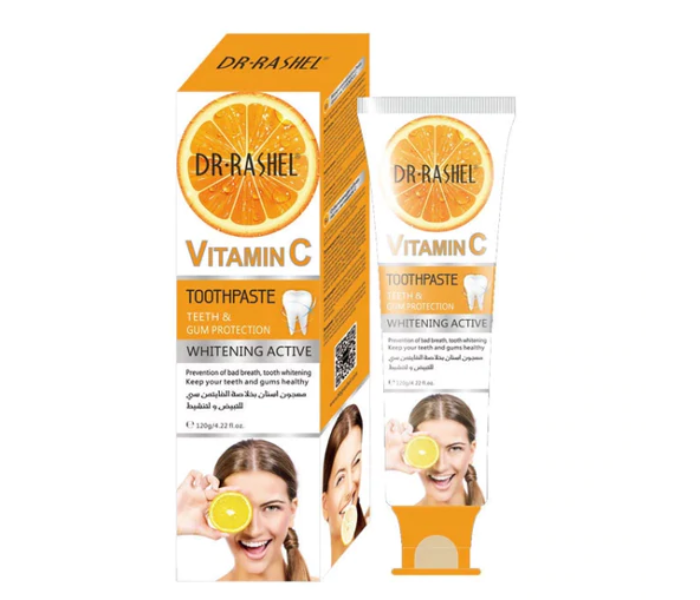 Dr Rashel DRL-1508 120g Vitamin C Whitening Active Toothpaste - Zoom Image 1