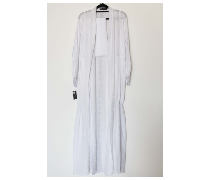 Clothinal CL00102 Stylish Abaya For Women - White - Zoom Image