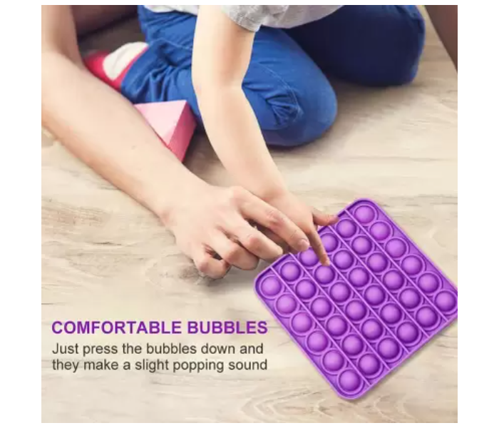 Pop It Purple Square Toy For Kids - Purple - Zoom Image 4