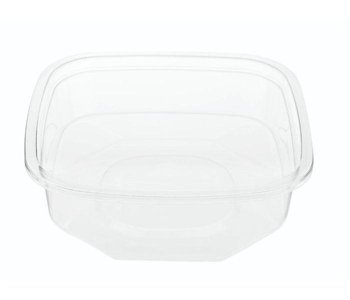 Hotpack HSMDCS8PET 10 Pieces 8oz Deli PET Container Square with Lid - Zoom Image 5