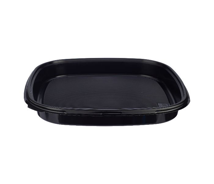 Hotpack HSMSC36B 5 Pieces Black Sushi Container Base with Lid - Zoom Image 5