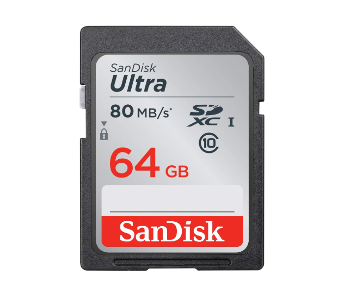 SanDisk SDSDUNC-064G-GN6IN Ultra 64GB Class 10 UHS-I SDXC Memory Card - Zoom Image 1