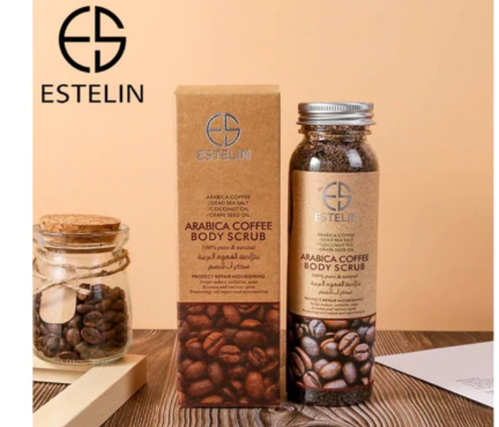 Dr Rashel ES0001 200g Estelin Arabica Coffee Body Scrub Brown - Zoom Image 1