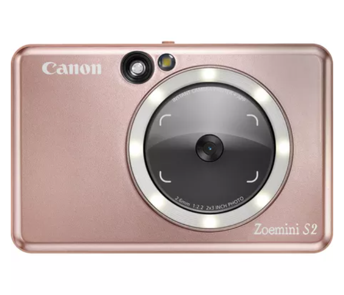 Canon Zoemini S2 Instant Camera Colour Photo Printer - Rose Gold - Zoom Image 1