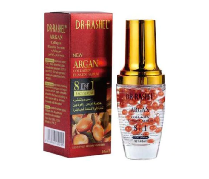 Dr Rashel DRL-1254 8 In 1 40ml New Argan Collagen Elastin Face Serum - Zoom Image 1