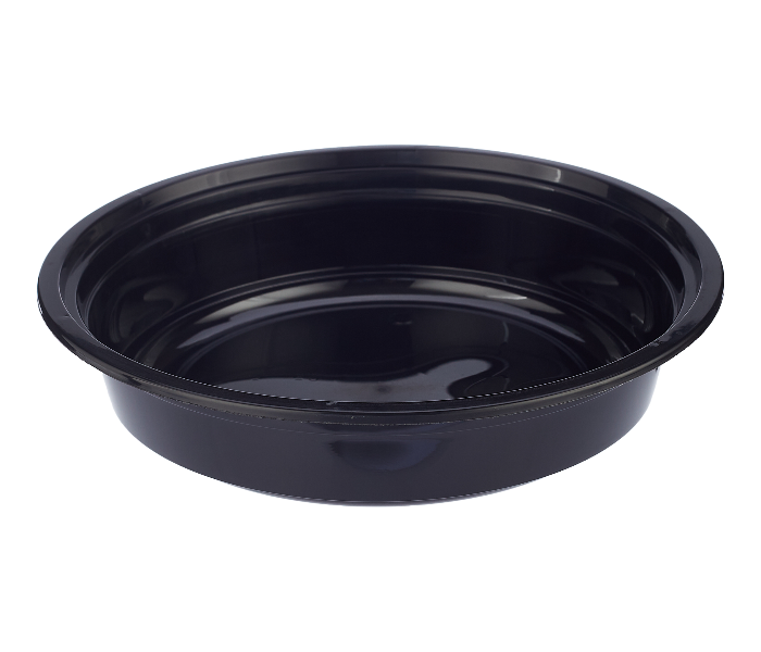 Hotpack HSMBBRO24 5 Pieces 24 oz Black Base Round Container with Lids - Zoom Image 4