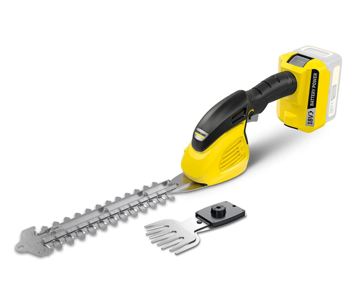 Karcher 14442000 GSH 18-20 Battery Cordless Battery Grass and Shrub Shears - Yellow and Black - Zoom Image 1