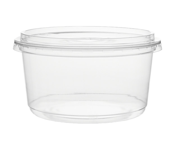 Hotpack HSMDCS12PET 10 Pieces 12oz Deli PET Container Square with Lid - Zoom Image 3