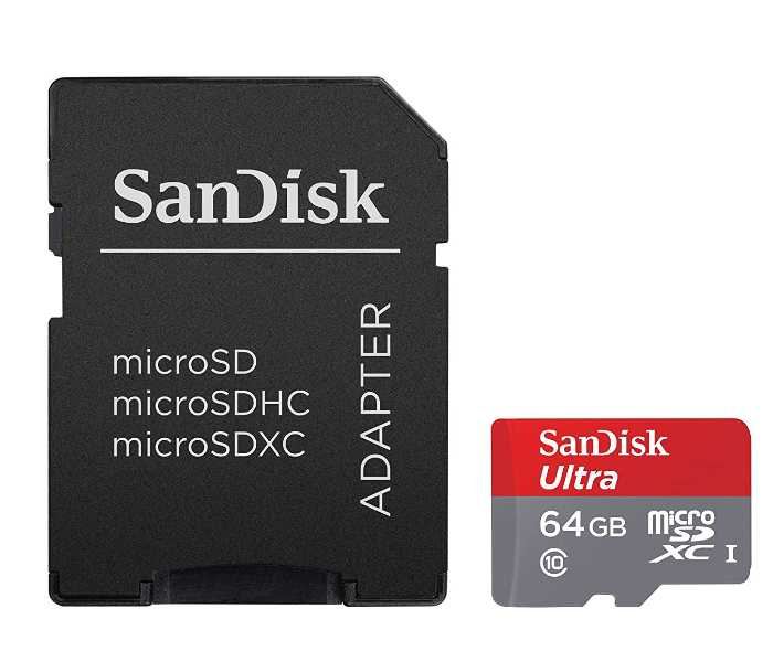 SanDisk SDSQUNC-064G-GN6MA Ultra MicroSDXC 64GB UHS-I Class 10 Memory Card - Zoom Image 1