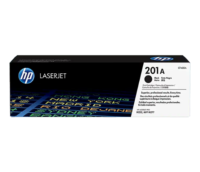 HP CF400A 201A Black Original LaserJet Toner Cartridge - Black - Zoom Image 2