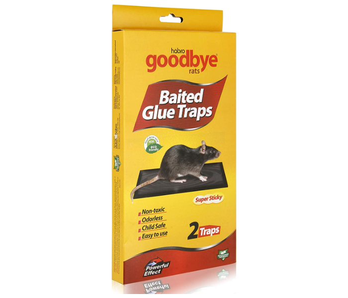 Habro 2 Pieces Goodbye Baited Glue Trap for Rat  - Zoom Image 1