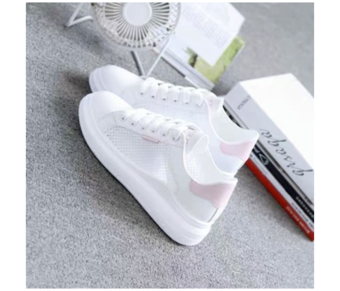 Sneakers Outdoor Casual Sports Shoes EU 41 for Women - White and Pink - Zoom Image 2