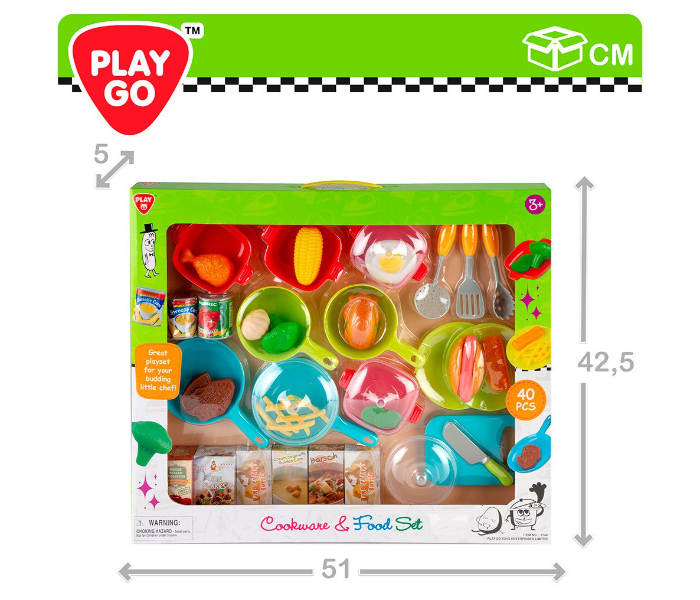 PlayGo Cookware and Food Set Toy for Kids - Zoom Image 3