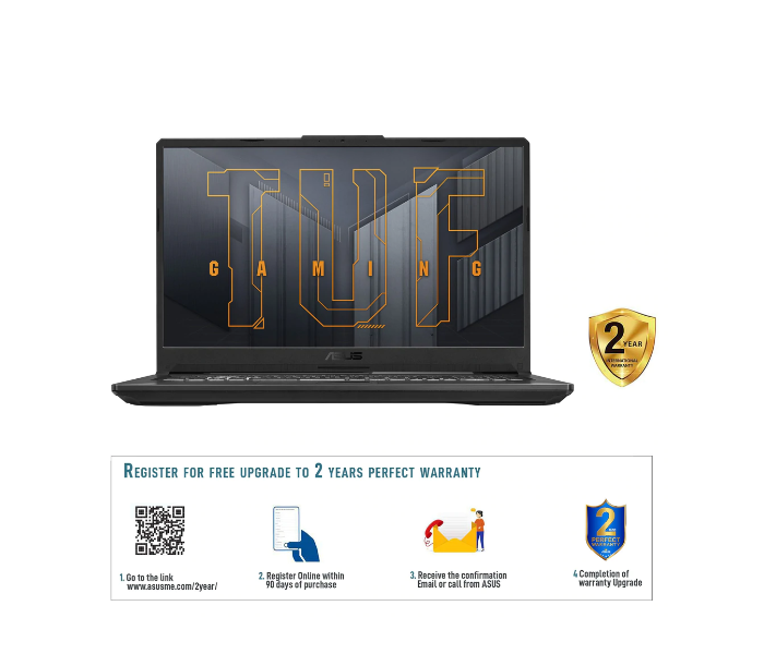 Asus TUF Gaming FA706IC-HX1137T 17.3 Inch FHD AMD R7 4800H Processor 16GB RAM 512GB SSD 4GB NVIDIA Geforce RTX 3050 Graphics Windows 10 Home - Grey - Zoom Image 8