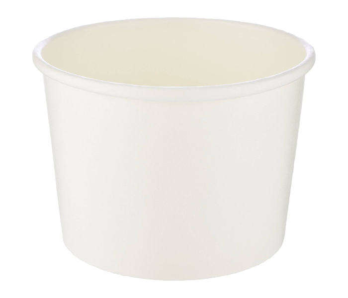 Hotpack HSMPNB8 5 Pieces 8oz Paper Noodle Bowl with Lid - White - Zoom Image 4