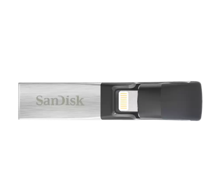 SanDisk SDIX30C-032G-GN6NN iXpand Flash Drive 32GB for iPhone and iPad - Silver - Zoom Image 3