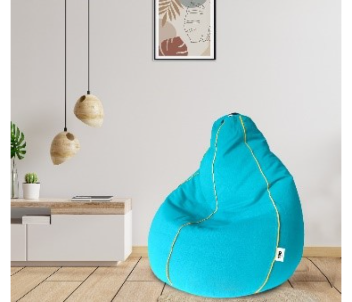 TUD 4XL Cotton Tear Drop Bean Bag - Teal - Zoom Image