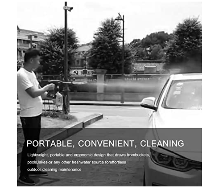 Galaxy Ocean  Cordless Portable Car Washer Electric High Pressure Cleaner Machine - Black - Zoom Image 7