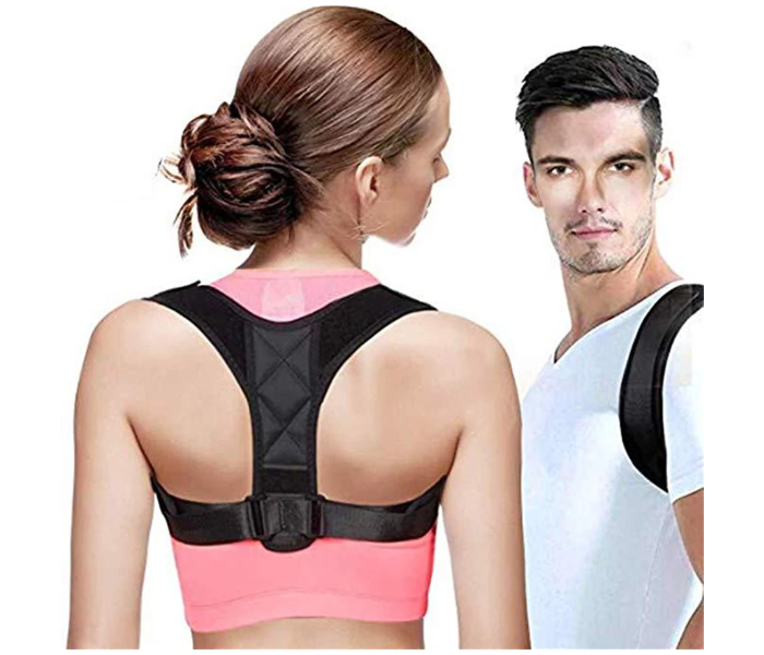 Adjustable Brace Support Belt for Back Support - Black  - Zoom Image 1