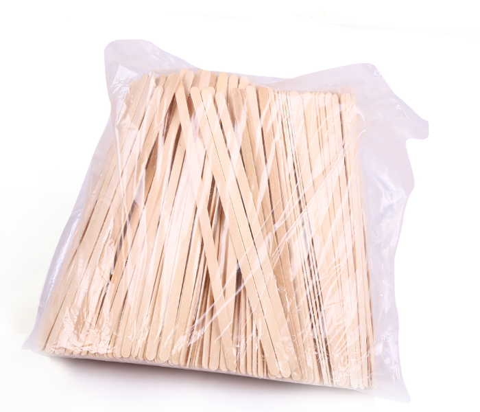 Hotpack WST19 1000 Pieces 17cm Wooden Coffee Stirrer - Zoom Image