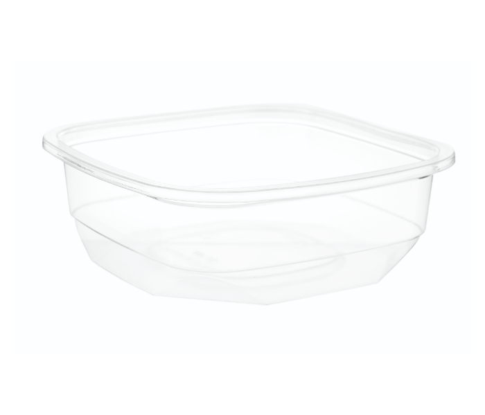 Hotpack HSMDCS8PET 10 Pieces 8oz Deli PET Container Square with Lid - Zoom Image 6